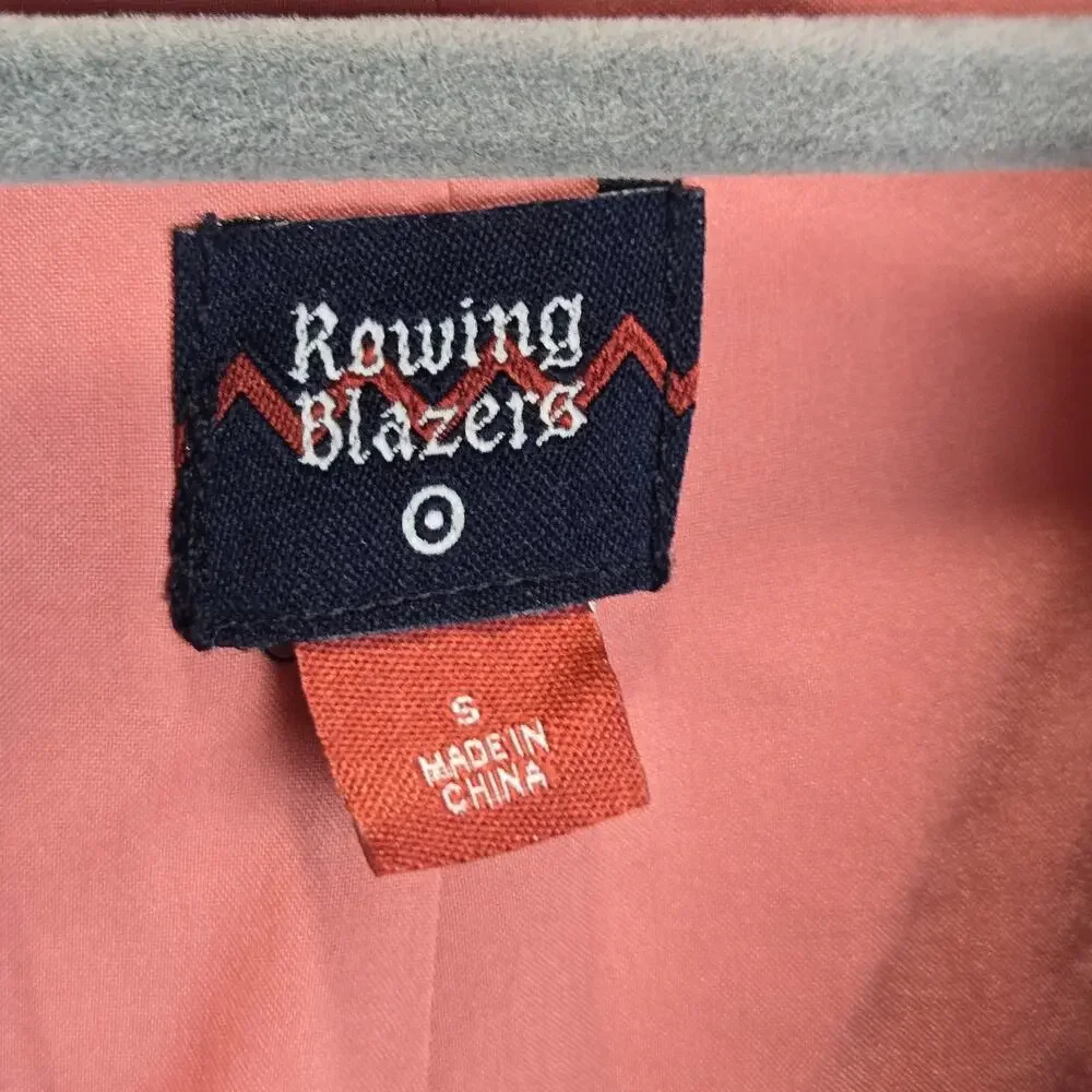 Rowing Blazers Target Pink Blazer Jacket Double Breasted Corduroy Academia Small - Picture 3 of 7
